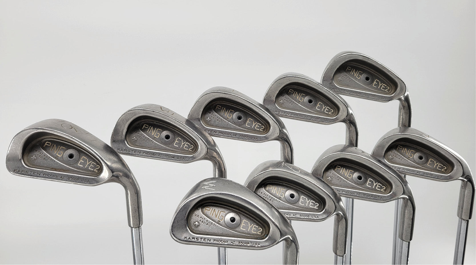 Set De Fers Ping Eye2 Orange Dot 3-9, PW - Acier D'origine, Droitier, Occasion Mais Fonctionnel